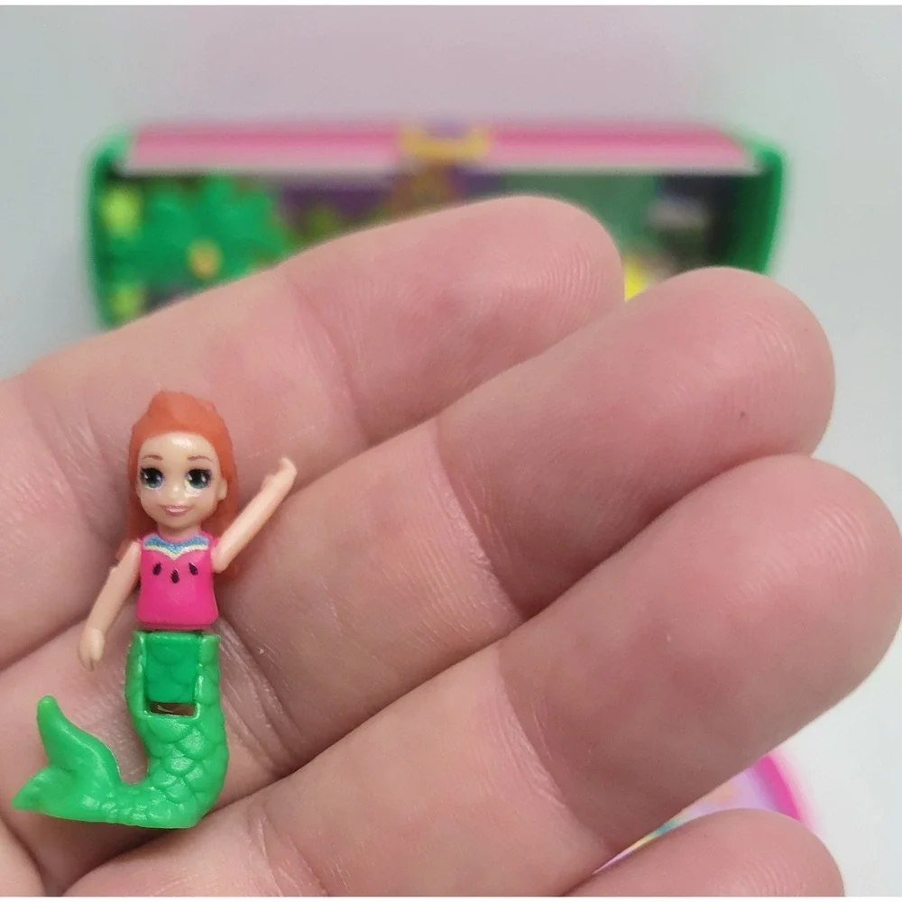 Mattel Polly Pocket‎ Watermelon Pool Party Compact Mermaid Playset HCG19 2021